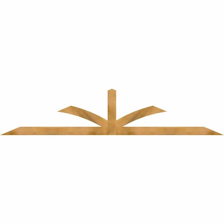 Ekena Millwork Richland Rough Sawn Timber Gable Bracket, Western Red Cedar, 108"W x 22"H x 2"D x 4"F, 5/12 Pitch GBW108X22X0204RIC00RWR